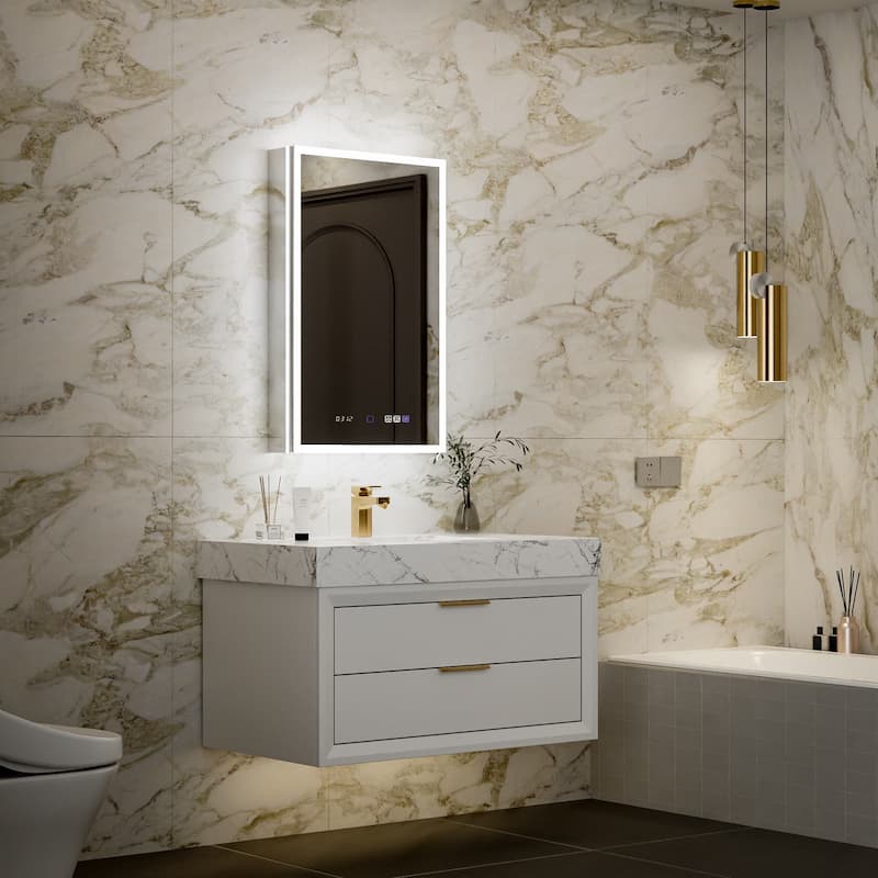 Modland 20x32" LED Recessed or Surface Medicine Cabinet with Mirror