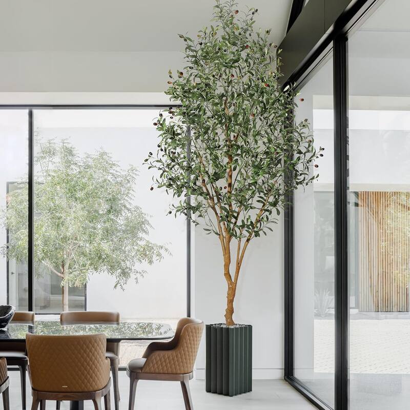 Olive Trees Artificial Indoor,Tall Artificial Olive Plants - Tall Faux Olive Tree