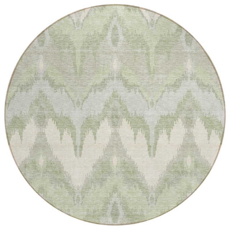 HomeRoots Ikat Transitional Rectangle Outdoor Rug