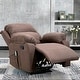 preview thumbnail 5 of 3, Fabric Recliner Massage Sofa Armchair Reclining Chair Brown