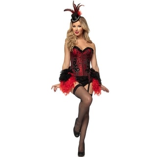 red burlesque costume