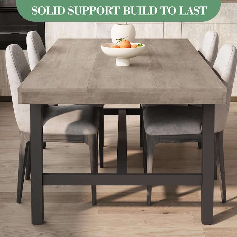Extra Long Dining Table and Office Desk, Industrial Modern Study Table