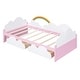 preview thumbnail 5 of 7, Fun Sky-Themed Kids Twin Size Platform Bed with Clouds and Rainbow Decor, Wooden Storage Slat Bed with 2 Drawers