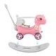 preview thumbnail 2 of 12, Toddler 3-in-1 Unicorn Ride-On Toy, Rocking Horse & Balance Bike with Comfortable Seat