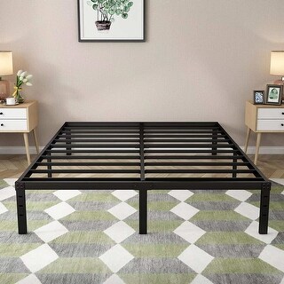 Kujielan Metal Bed Frame - Structurally Stable Heavy Duty Steel Slat S &ndash