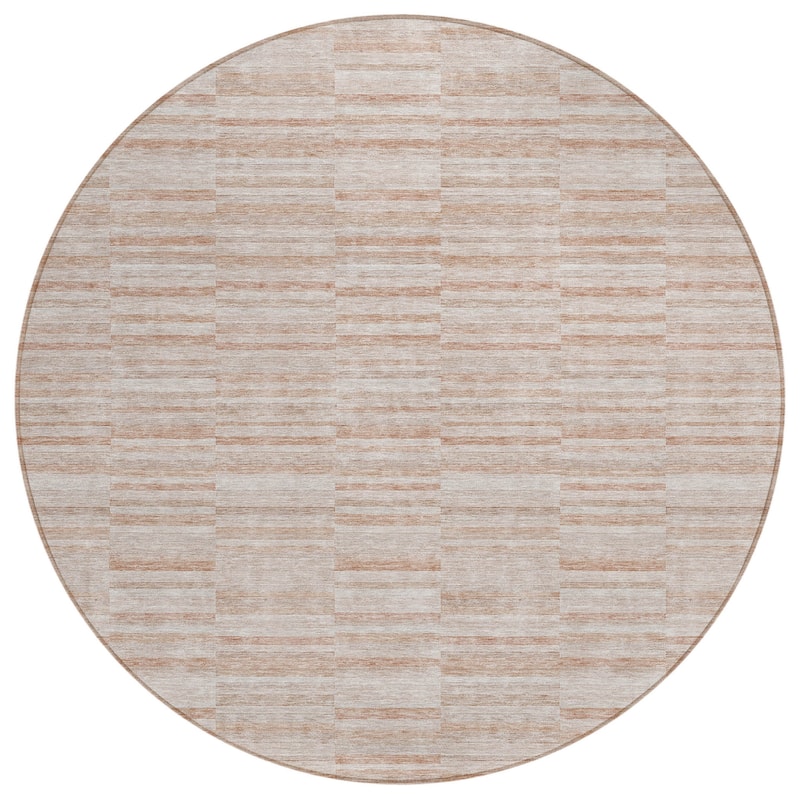 HomeRoots Striped Transitional Rectangle Outdoor Rug
