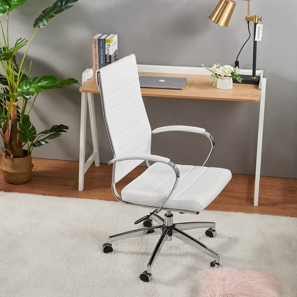 Luxmod High Back Office Chair Adjustable Swivel Chair Ergonomic Desk Chair For Extra Back Lumbar Support Overstock 32390091