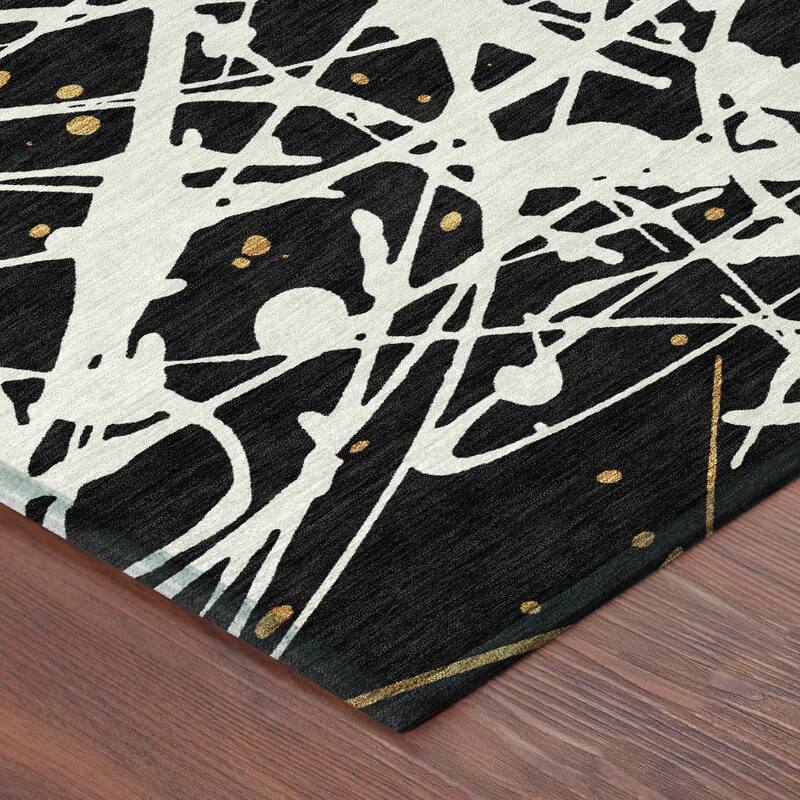 Machine Washable Indoor/ Outdoor Modern Campo Chantille Rug