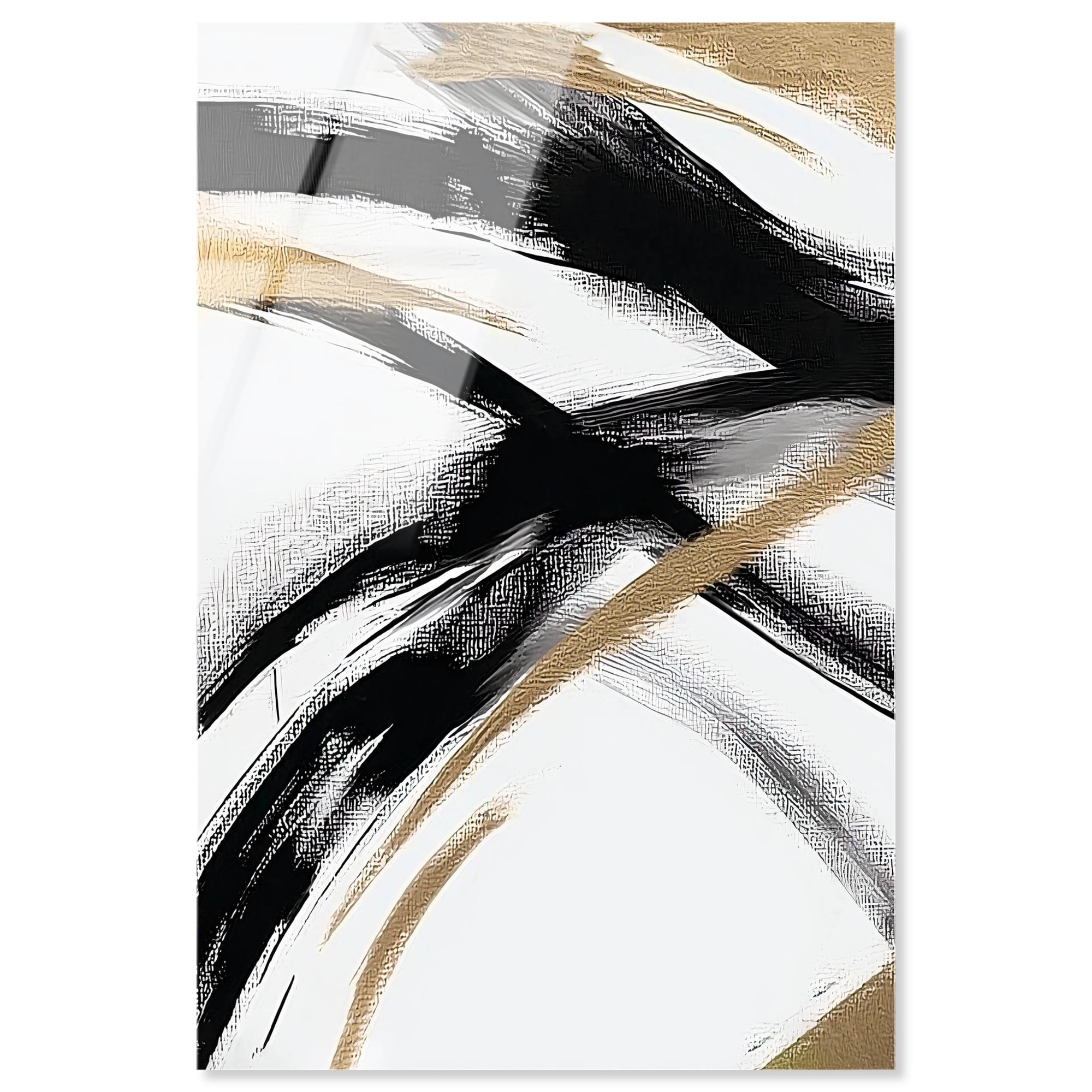 Midas Arc Waves Modern Wall Decor Acrylic Print by Art Remedy