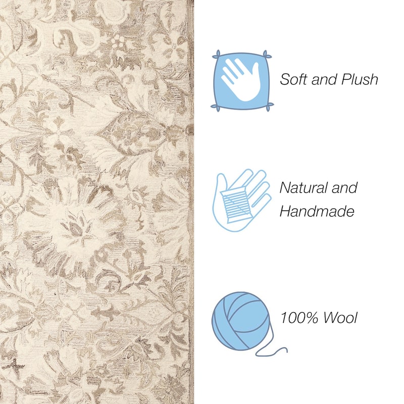 Liora Manne Hana Flora Indoor Rug Natural