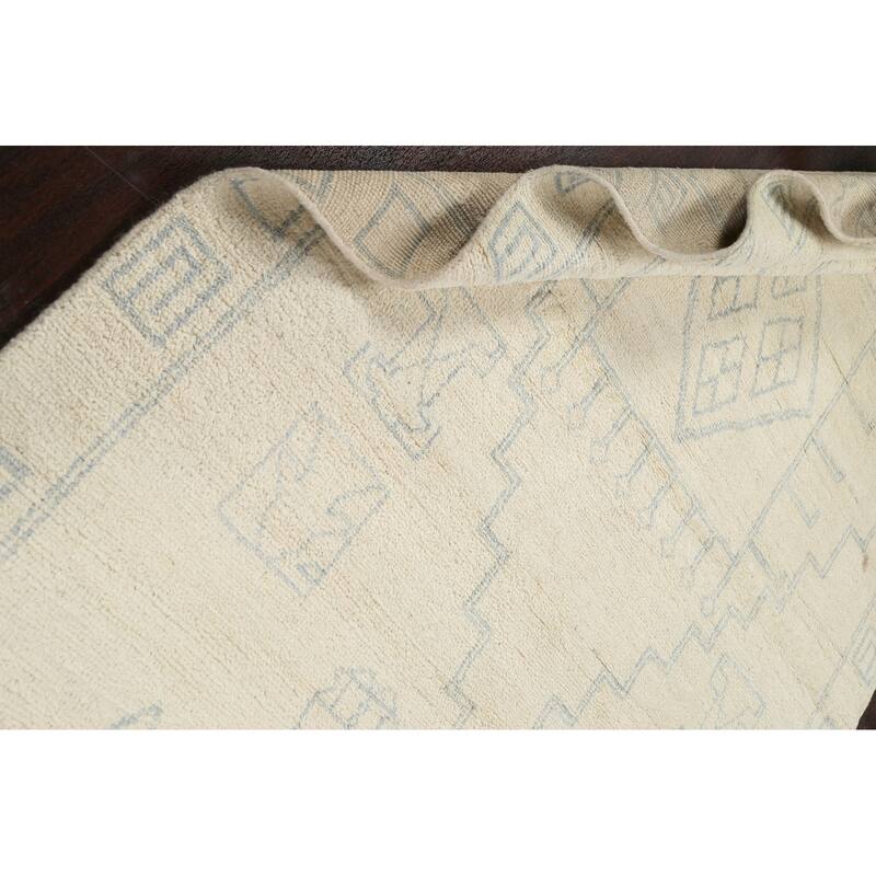 Vegetable Dye Moroccan Berber Oriental Area Rug Wool Handmade - 5'6" x 7'11"