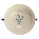 preview thumbnail 4 of 2, Hand-Painted Stoneware Footed Bowl with Handles and Stripes - 13.0"L x 9.8"W x 6.0"H - 13.0"L x 9.8"W x 6.0"H