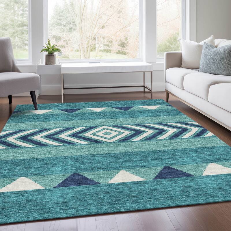 Premium Washable Super Soft Southwest Ombre Mayfield Rug