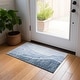 preview thumbnail 88 of 118, Machine Washable Indoor/ Outdoor Chantille Modern Abstract Rug Blue - 1'8" x 2'6"