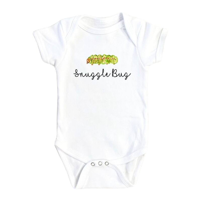Caterpillar Snuggle - Baby Boy Girl Clothes Infant Bodysuit Funny Cute Newborn - Natural - 0-3M