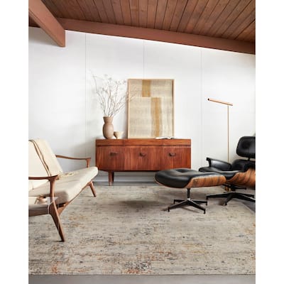 Alexander Home Alexis Modern Distressed Abstract Area Rug