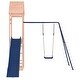 preview thumbnail 16 of 20, vidaXL Swing Set Outdoor Backyard Wooden Playground Equipment for Kids Age 3-8