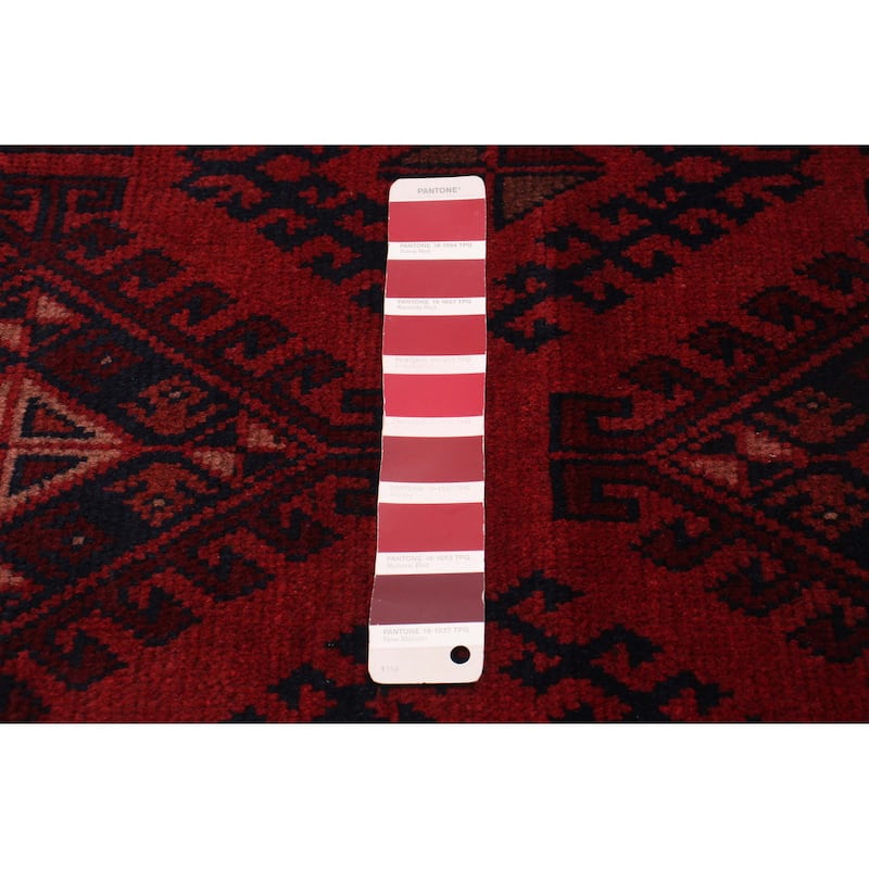 ECARPETGALLERY Hand-knotted Khal Mohammadi Red Wool Rug - 4'1 x 6'4