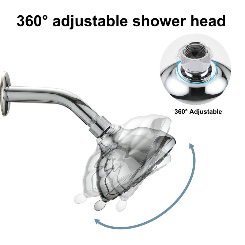 YASINU 7 Function Shower Head High Pressure Shower Heads Adjustable