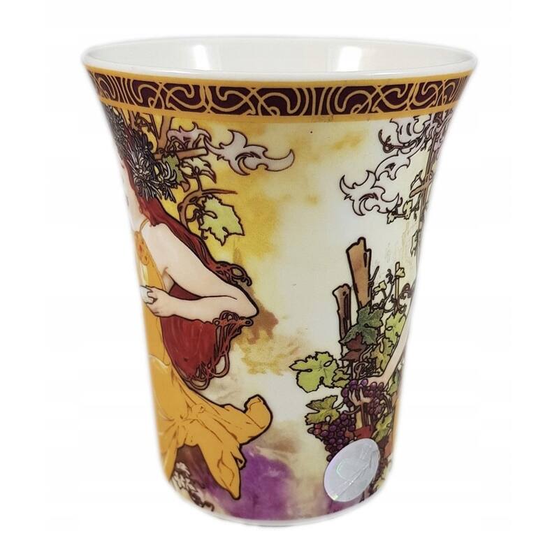 Carmani Four Seasons by A. Mucha Mug in A Gift Box