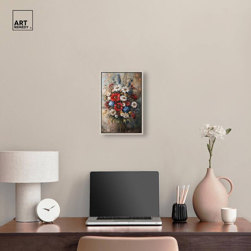 Symphony of Flowers II Canvas by Art Remedy
