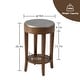 preview thumbnail 14 of 15, COSIEST 2-Tier Round Accent End Table with Shelf