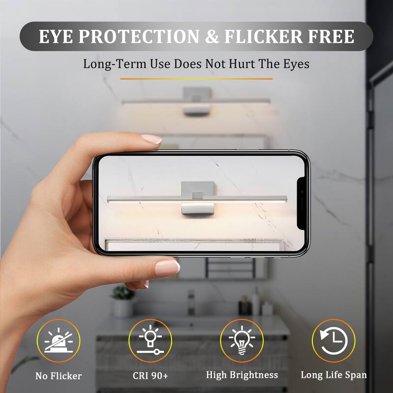 Modern Vanity Lighting Fixtures 24/32/39'' Bathroom Vanity Lights Over Mirror Wall Sconce for Bathroom