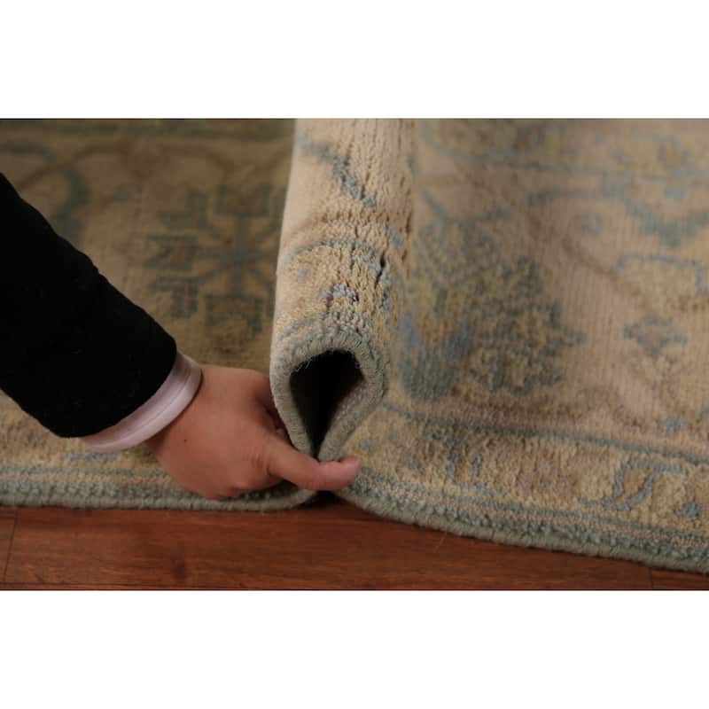 Oushak Indian Rug Hand-Knotted Transitional Wool Carpet - 8'0"x 9'9"