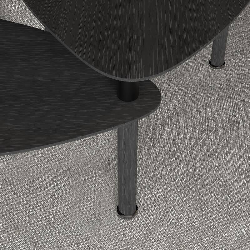 360 degree Rotatable modern Coffee Table for Living Room, solid wood legs with simply assemble Cocktail Table