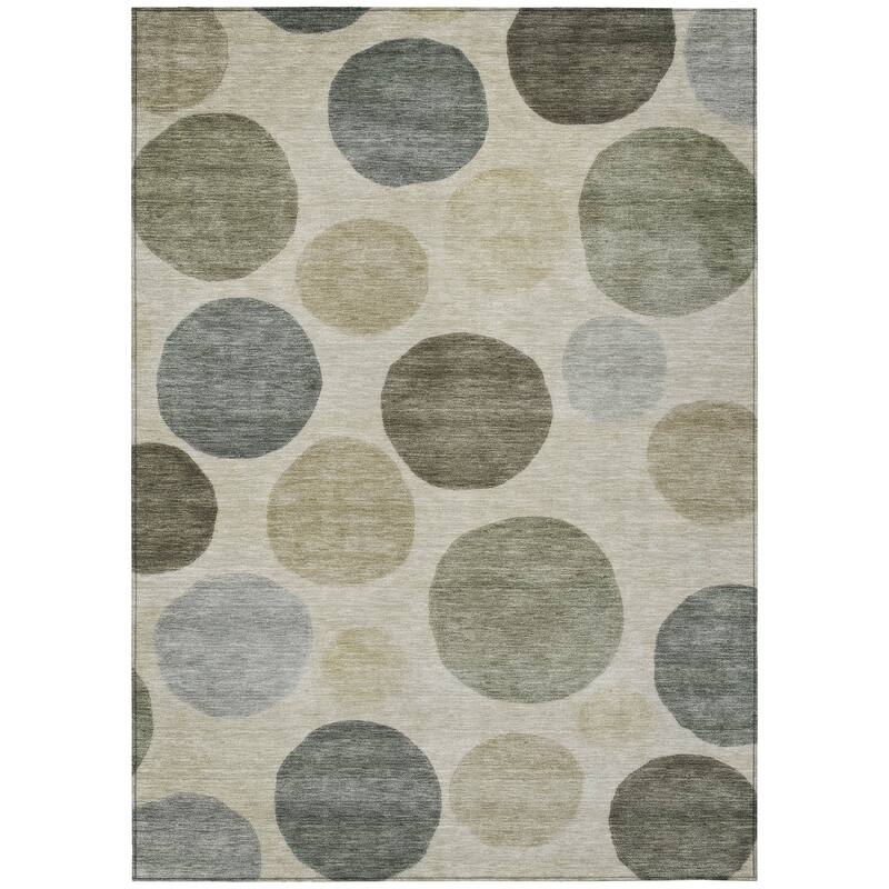 HomeRoots Geometric Transitional Rectangle Outdoor Rug