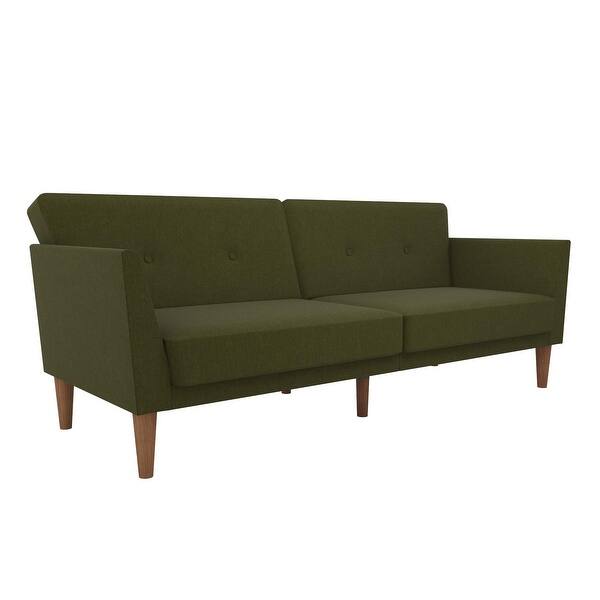 Amazon Com Novogratz Brittany Upholstered Bed Queen Green Furniture Decor