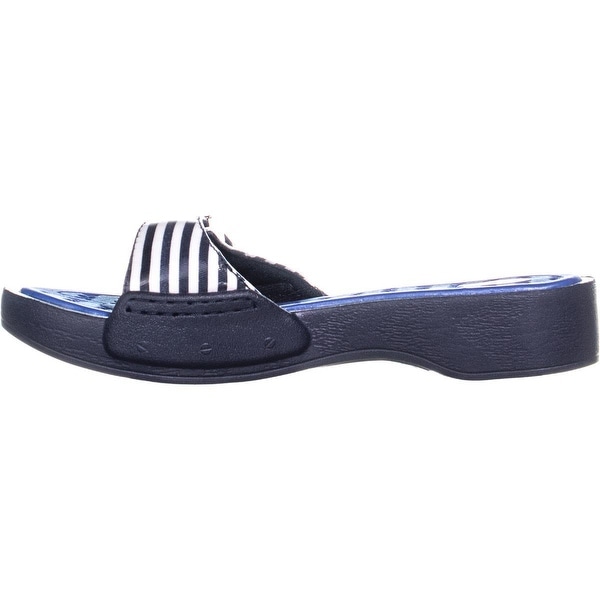 dr scholl's navy blue sandals