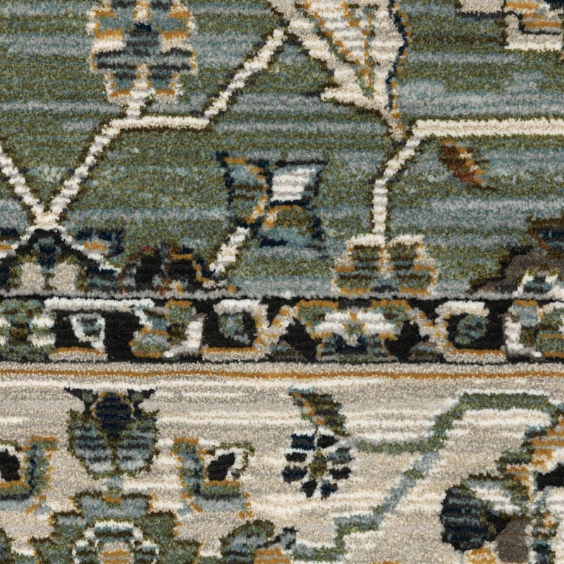 Style Haven Kellan Floral Oriental Blue/ Green Area Rug