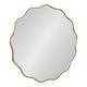 preview thumbnail 53 of 55, Kate and Laurel Viona Round Scalloped Mirror 32" Diameter - Gold