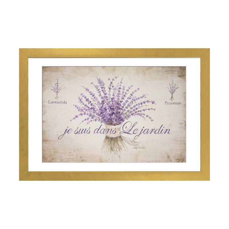 iCanvas "French Lavender" by Debi Coules - Gold - 16x24x1