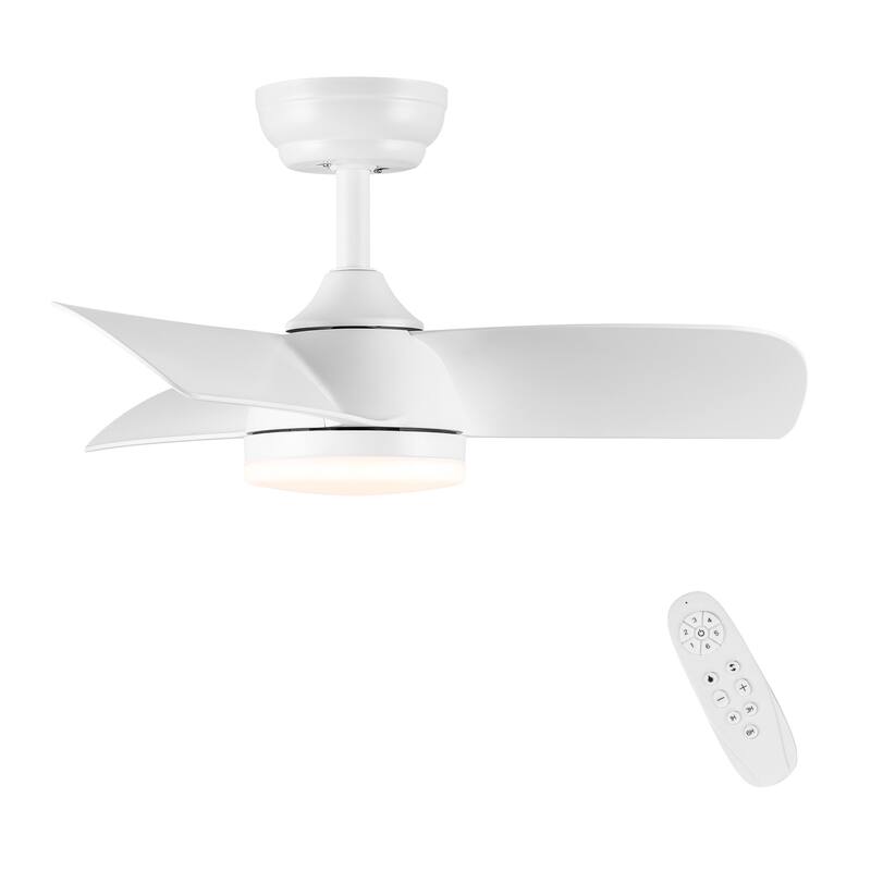 Clihome 60" Intergrated 5 Fan Blade LED Ceiling Fan with Remote