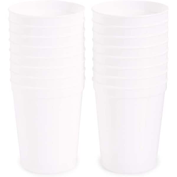 White Stadium Cups, Reusable Plastic Party Tumblers (16 oz, 16 Pack) - Bed  Bath & Beyond - 35977669