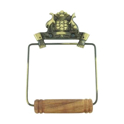 Toilet Paper Holder Wall Mount Antique Brass Victorian Hands Tissue Holder Renovators Supply