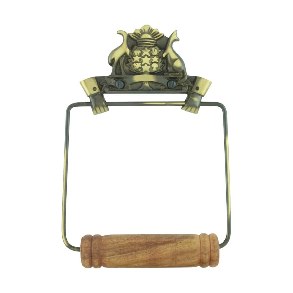 Toilet Paper Holder Wall Mount Antique Brass Victorian Hands Tissue Holder Renovators Supply