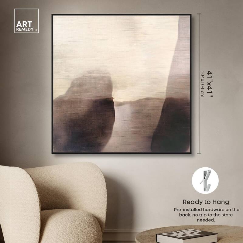 Pale Taupe II Canvas by Art Remedy