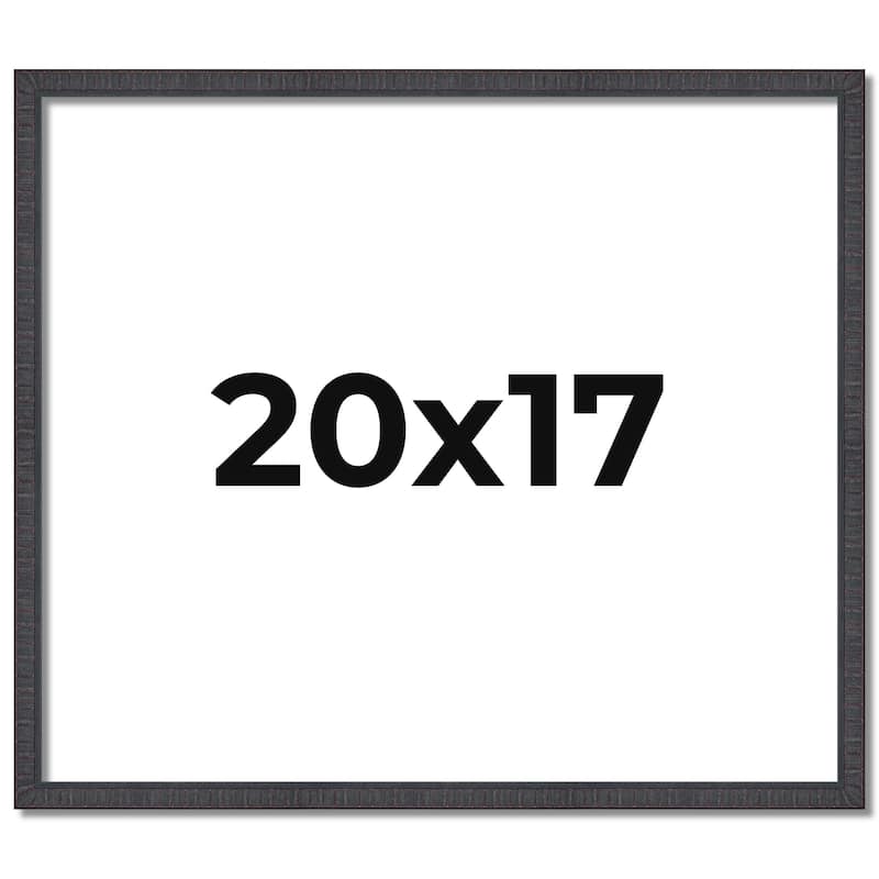20x17 Frame Brown Solid Wood Picture Frame - Complete Modern Photo