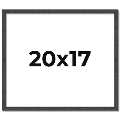 20x17 Frame Brown Solid Wood Picture Frame - Complete Modern Photo