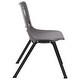 preview thumbnail 12 of 21, Ergonomic Shell Stack Chair with 16'' Seat Height