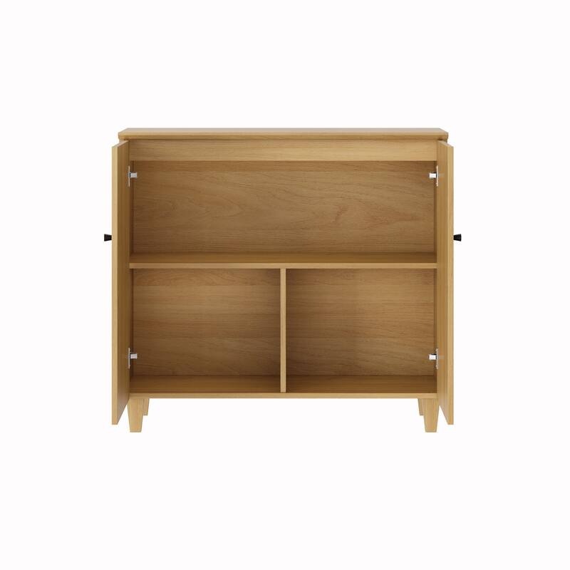 Modern 71" Tall Bookcase with Shelves & Storage Cabinet for Home Office