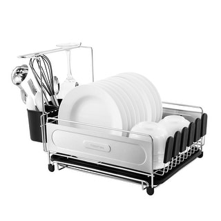 Dish Rack with Wine Glass Holder