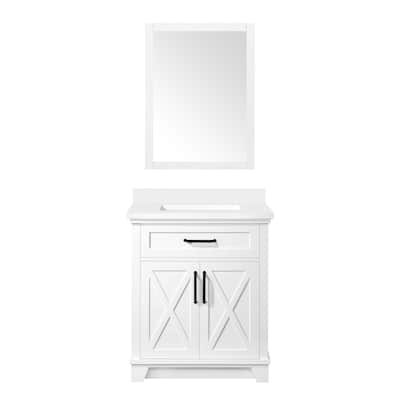 Ove Decors Ollie 30 in. Single Sink Bathroom Vanity in White