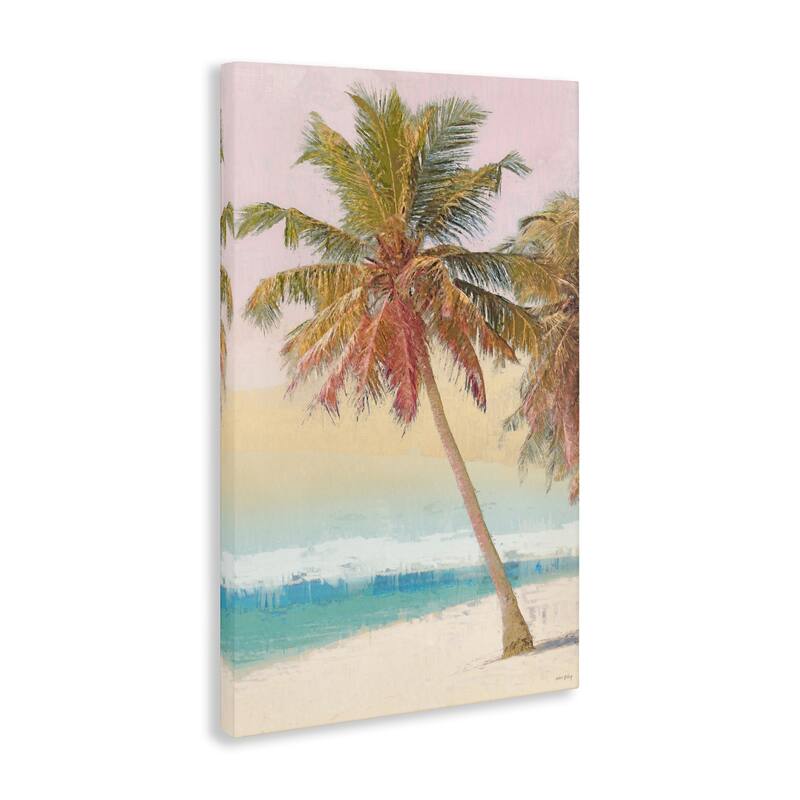 Stupell Pastel Gradient Beach Scene Canvas Wall Art Design By Amber Sterling