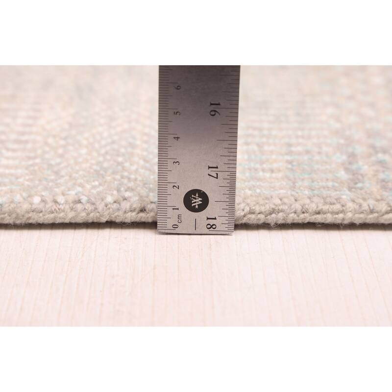 ECARPETGALLERY Hand-knotted Finest Silk Shadow Aqua Silk, Wool Rug - 8'0 x 10'3