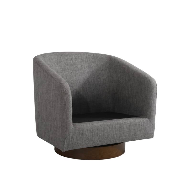 Modern 360°Swivel Barrel Chair
