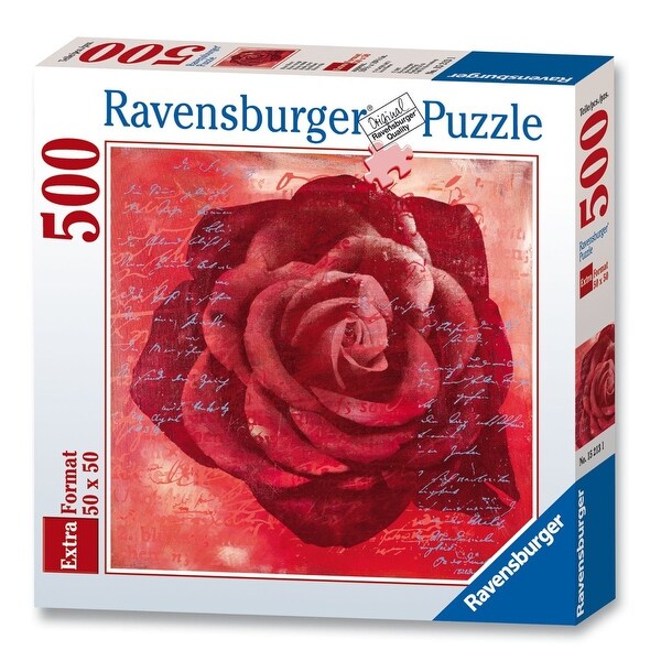 Ravensburger Red Rose 500 Piece Square Puzzle